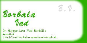 borbala vad business card